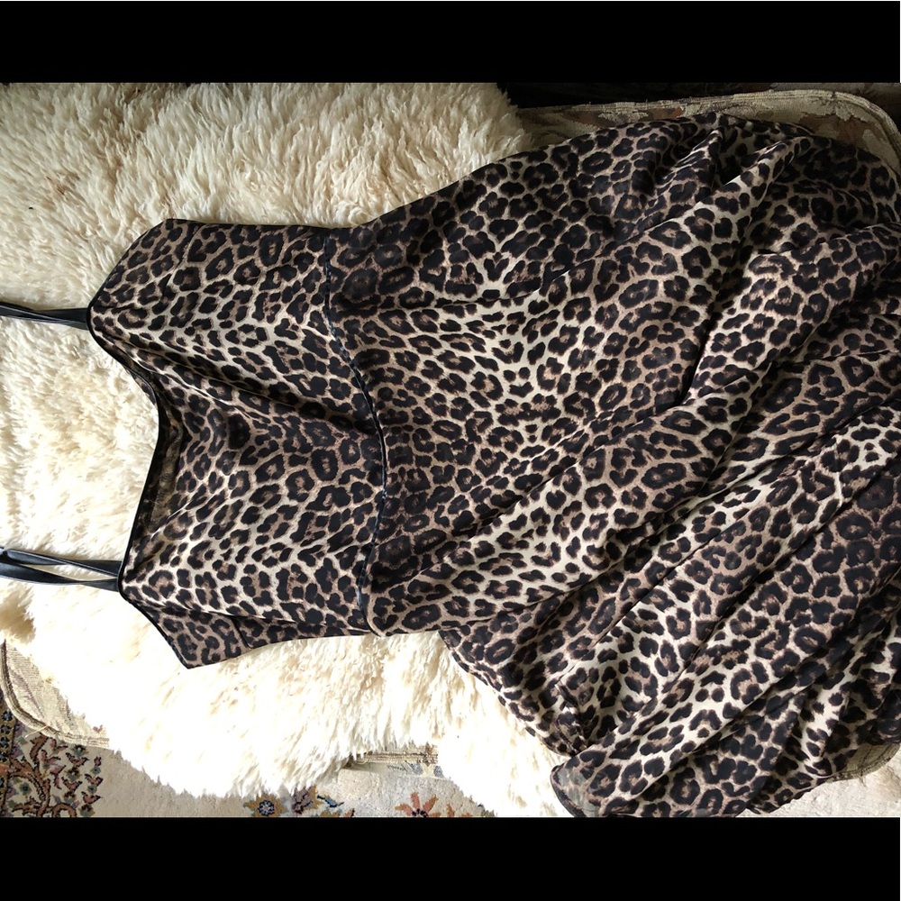 Free People Cheetah Print Maxi Dress